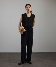 SALON adam et rope' | バックサテンオールインワン［セットアップ対応］(つなぎ/オールインワン)