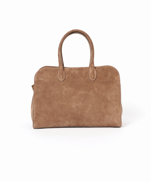 MILOS（ミロス）の「MILOS/ミロス スエードボストンバッグ（ボストンバッグ・レディース・ベージュ・FREE）」の6枚目の写真