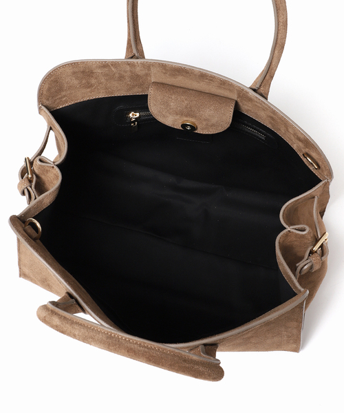 MILOS（ミロス）の「MILOS/ミロス スエードボストンバッグ（ボストンバッグ・レディース・ベージュ・FREE）」の8枚目の写真