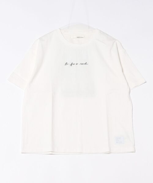 mysty woman（ミスティウーマン）の「【花盛友里さんコラボ】コラボフォトレギュラーTシャツ 493894（Tシャツ/カットソー・レディース・グリーン/ピンク/オフホワイト/ホワイト・FREE）」の2枚目の写真