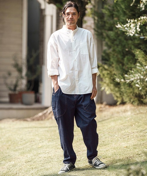 mp13622- 変形ブッシュバルーンデニムパンツ（デニムパンツ）｜CAMBIO