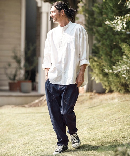 mp13622- 変形ブッシュバルーンデニムパンツ（デニムパンツ）｜CAMBIO