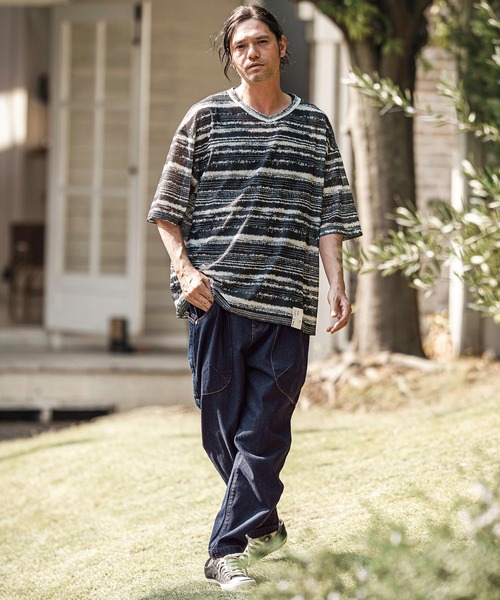 mp13622- 変形ブッシュバルーンデニムパンツ（デニムパンツ）｜CAMBIO