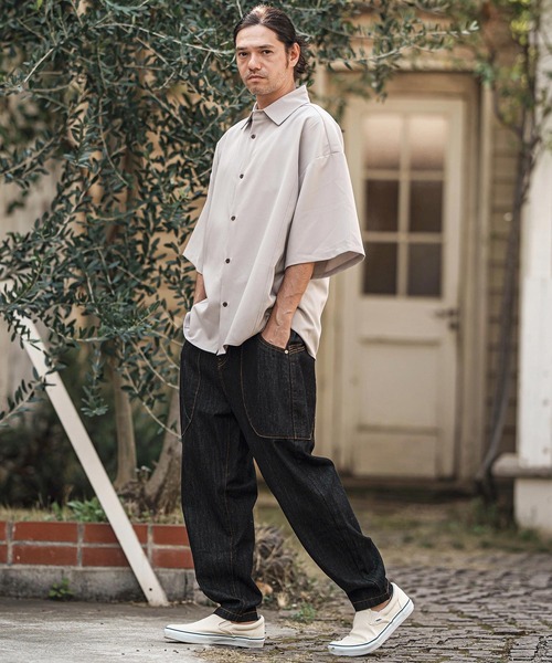 mp13622- 変形ブッシュバルーンデニムパンツ（デニムパンツ）｜CAMBIO