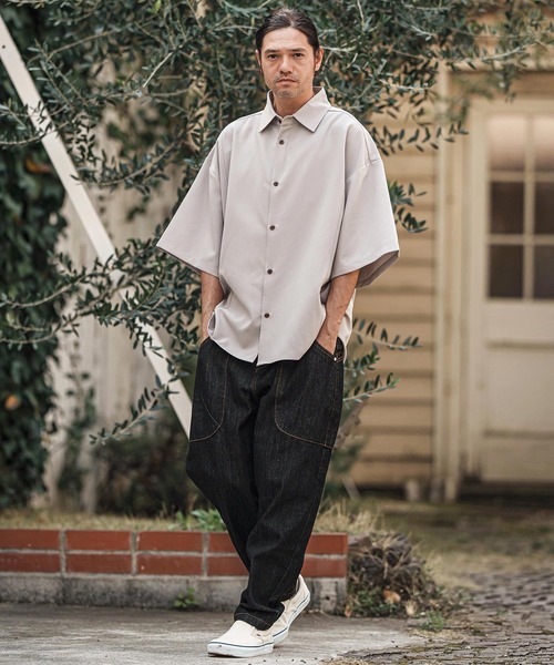 mp13622- 変形ブッシュバルーンデニムパンツ（デニムパンツ）｜CAMBIO