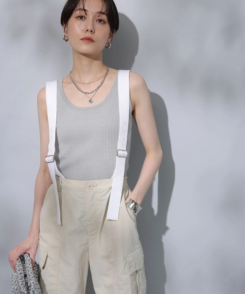 Arpege story 撥水サス付きパラシュートパンツ　ブラック 新品 撥水サス付きパラシュートパンツ | パンツ | Arpege story