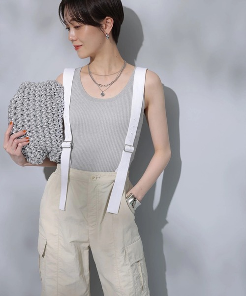 Arpege story 撥水サス付きパラシュートパンツ　ネイビー　新品 撥水サス付きパラシュートパンツ | パンツ | Arpege story