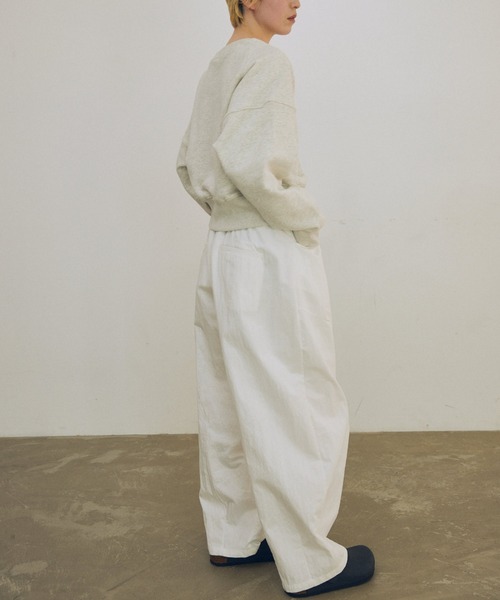 lit（リット）の「Dart Cocoon Easy Pants（その他パンツ・レディース・ブラック/ブラウン/オフホワイト・FREE）」の5枚目の写真