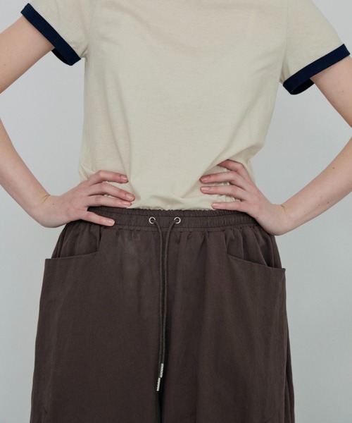 lit（リット）の「Dart Cocoon Easy Pants（その他パンツ・レディース・ブラック/ブラウン/オフホワイト・FREE）」の14枚目の写真