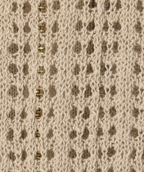 NOLLEY'S LIGHT(ノーリーズライト)の「透かし柄ジップカーディガン(ニット/セーター・レディース・ライトグレー/オフホワイト/ベージュ・38)」の17枚目の写真
