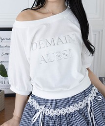 clear | 3way半袖ロゴスウェットトップス[着回し抜群 大人 カジュアル]≪2025SS新作≫(Tシャツ/カットソー)