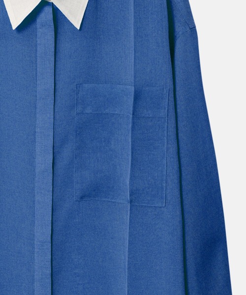 ボイルフロントプレスシャツ / Voile Front Press Shirt（シャツ