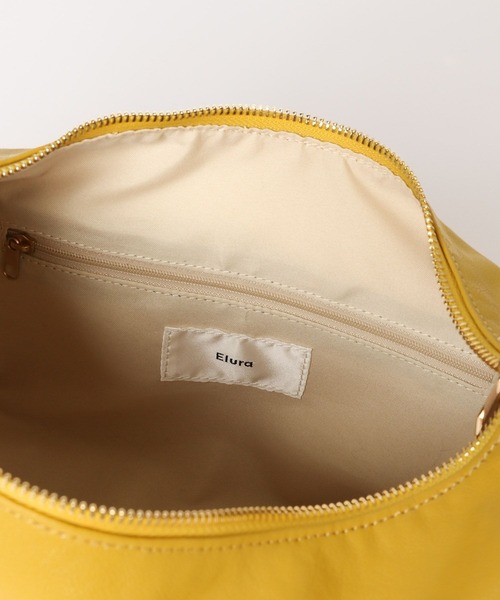 Elura（エルーラ）の「ソフトフェイクレザーミニＢＡＧ/326227（ハンドバッグ・レディース・イエロー/ブラック/ホワイト・ONE SIZE）」の4枚目の写真