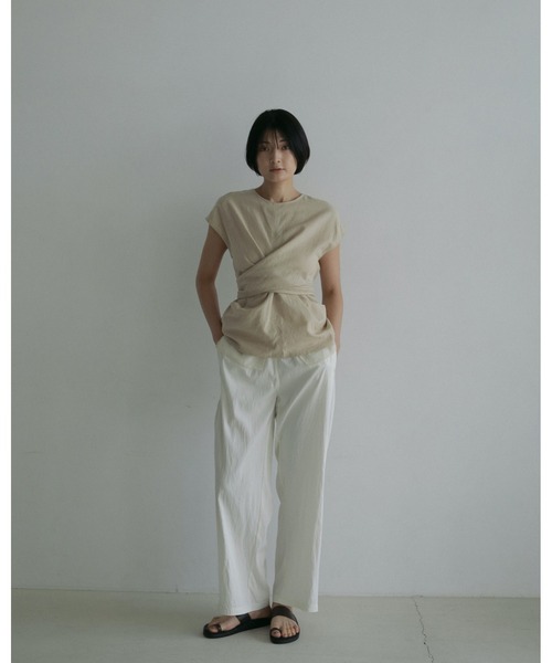 anuke リネン カシュクール タグ付き 楽天市場】【予約】anuke アンヌーク Linen Cachecoeur Tops 24春夏