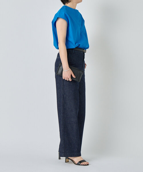 LIVETART（リヴェタート）の「比翼ノースリーブシャツ（シャツ/ブラウス・レディース・ピンク/ブルー・FREE）」の8枚目の写真