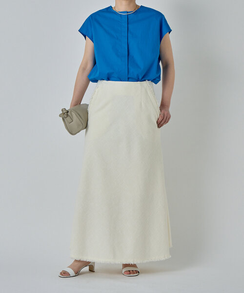 LIVETART（リヴェタート）の「比翼ノースリーブシャツ（シャツ/ブラウス・レディース・ピンク/ブルー・FREE）」の9枚目の写真