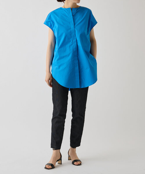 LIVETART（リヴェタート）の「比翼ノースリーブシャツ（シャツ/ブラウス・レディース・ピンク/ブルー・FREE）」の12枚目の写真