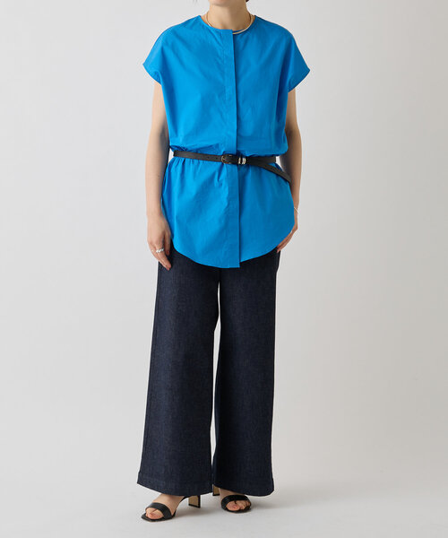 LIVETART（リヴェタート）の「比翼ノースリーブシャツ（シャツ/ブラウス・レディース・ピンク/ブルー・FREE）」の15枚目の写真