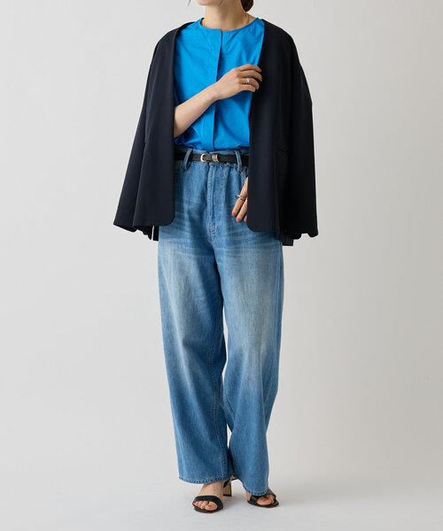 LIVETART（リヴェタート）の「比翼ノースリーブシャツ（シャツ/ブラウス・レディース・ピンク/ブルー・FREE）」の18枚目の写真