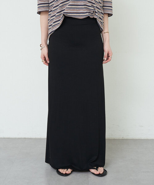 SHENERY（シーナリー）の「《履き心地抜群》ベア天竺ロングスカート（スカート・レディース・ブラック/ベージュ・36/38）」の21枚目の写真