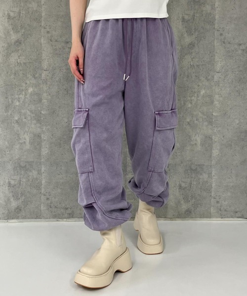 ウォッシュ加工 スウェット カーゴパンツ（スウェットパンツ）｜ANAP