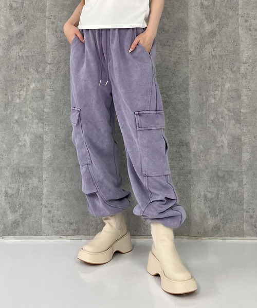 ウォッシュ加工 スウェット カーゴパンツ（スウェットパンツ）｜ANAP