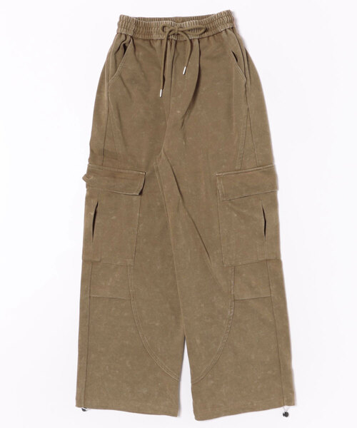 ANAP(アナップ)の「ウォッシュ加工 スウェット カーゴパンツ(スウェットパンツ・レディース・ブラック/ライトグレー/パープル/ブラウン・FREE)」の16枚目の写真