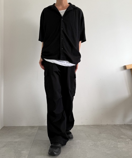 WEGO(ウィゴー)の「WEGO/アンサンブルサッカーシャツ(アンサンブル・メンズ・ブラック/グレー/チャコールグレー・X-LARGE/MEDIUM/LARGE)」の10枚目の写真