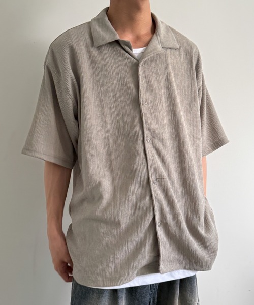 WEGO(ウィゴー)の「WEGO/アンサンブルサッカーシャツ(アンサンブル・メンズ・ブラック/グレー/チャコールグレー・X-LARGE/MEDIUM/LARGE)」の15枚目の写真