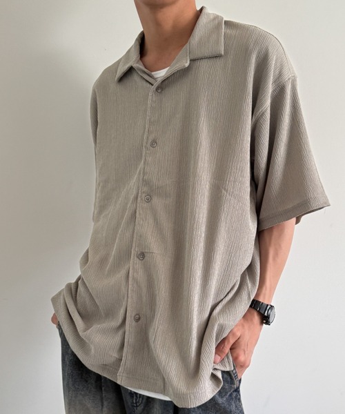 WEGO(ウィゴー)の「WEGO/アンサンブルサッカーシャツ(アンサンブル・メンズ・ブラック/グレー/チャコールグレー・X-LARGE/MEDIUM/LARGE)」の16枚目の写真