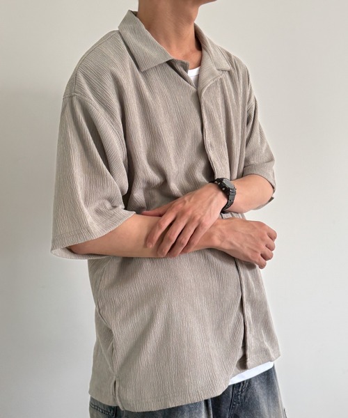 WEGO(ウィゴー)の「WEGO/アンサンブルサッカーシャツ(アンサンブル・メンズ・ブラック/グレー/チャコールグレー・X-LARGE/MEDIUM/LARGE)」の17枚目の写真