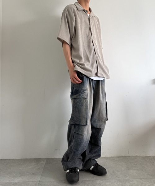 WEGO(ウィゴー)の「WEGO/アンサンブルサッカーシャツ(アンサンブル・メンズ・ブラック/グレー/チャコールグレー・X-LARGE/MEDIUM/LARGE)」の18枚目の写真