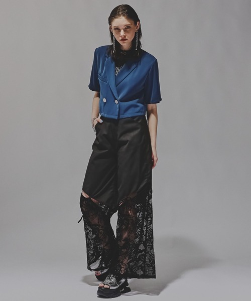 HARE トロミメタルボタンショートジャケット HARE｜トロミメタルボタンショートジャケット | Rakuten Fashion