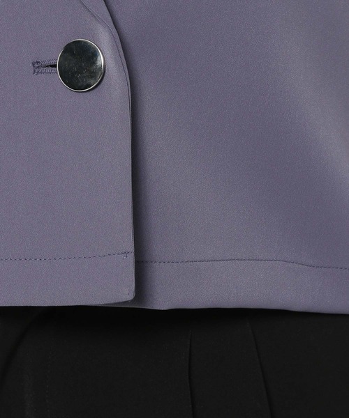 HARE ハレ トロミメタルボタンショートジャケット パープル 紫 楽天市場】【SALE／27%OFF】トロミメタルボタンショート