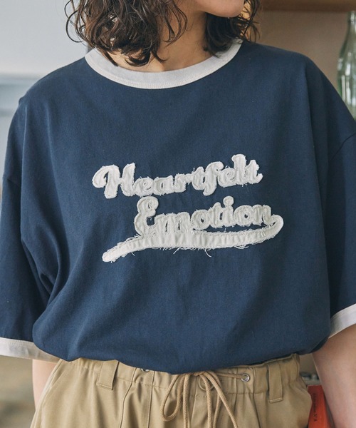 手元在庫あり【ワコマリア】半袖 Tシャツ 左胸ロゴ 刺繍 21左胸三本線Tシャツ刺繍 白