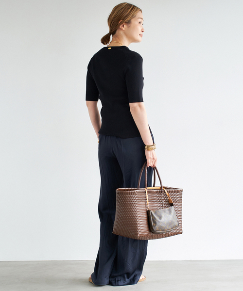 追加 Diner B RIB クルーネックプルオーバー（ニット/セーター