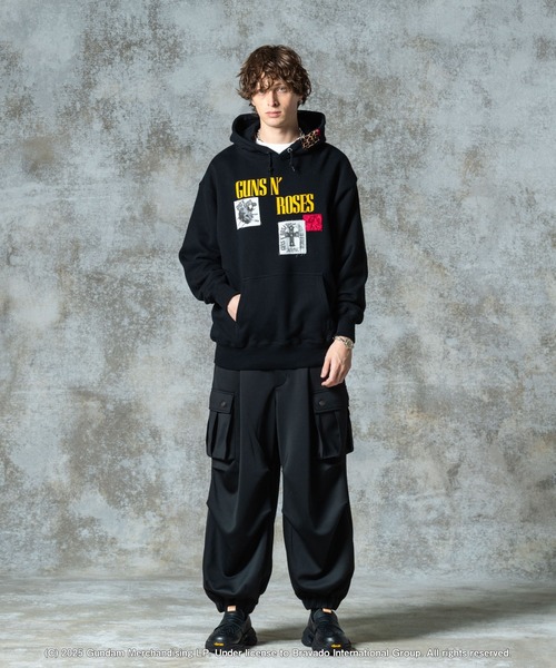 GUNS N' ROSES Patchwork Hoodie / ガンズアンドローゼスパッチ