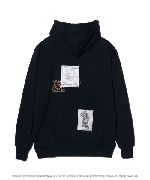 GUNS N' ROSES Patchwork Hoodie / ガンズアンドローゼスパッチワーク