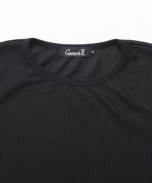 CavariA(キャバリア)の「『CavariA/キャバリア』サイドZIPクルーネック長袖TEE(Tシャツ/カットソー・メンズ・ブルー/グレー/ネイビー/ブラック・L/M)」の18枚目の写真