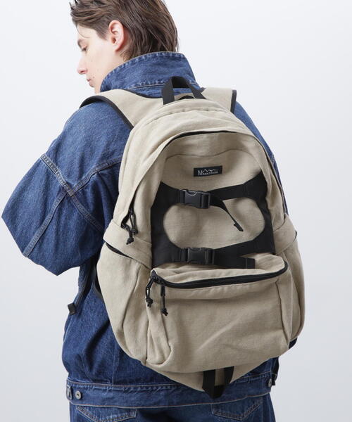 MANASTASH(マナスタッシュ)の「MANASTASH/マナスタッシュ MAZAMA BACKPACK 24/マザマ バックパック24(バックパック/リュック・メンズ・チャコールグレー/ナチュラル・F)」の2枚目の写真