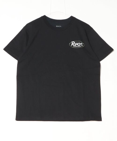 RVCA(ルーカ)の「ルーカ RVCA RANCH SCRIPT SS サーフ 半袖Tシャツ(Tシャツ/カットソー・メンズ・ホワイト/ブラック・M/L/S)」の1枚目の写真