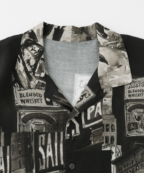 PORTER CLASSIC(ポータークラシック)の「PORTER CLASSIC/ポータークラシック ALOHA TIMES SQUARE DP-024-3275-21(シャツ/ブラウス・メンズ・ブラック系その他・MEDIUM/LARGE)」の3枚目の写真