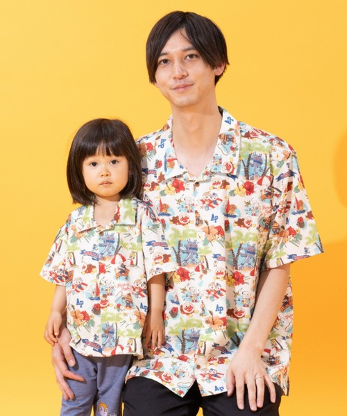 ★アンパンマン キッズコレクション プレミアム アロハシャツ 大人用Mサイズ★ アロハシャツ大人 | それいけ！アンパンマン ファッション