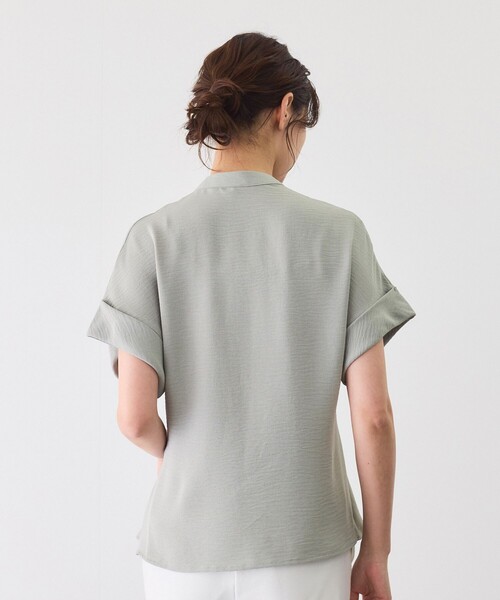 Jayro（ジャイロ）の「ウエストタックブラウス（シャツ/ブラウス・レディース・ライトグリーン/ホワイト系その他/ブラック・M）」の16枚目の写真