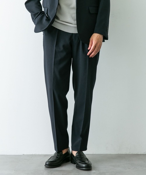 URBAN RESEARCH ストレッチパンツM グレー ネイビー2色セット セール】『イージーケア』LIFE STYLE TAILOR メランジトロ