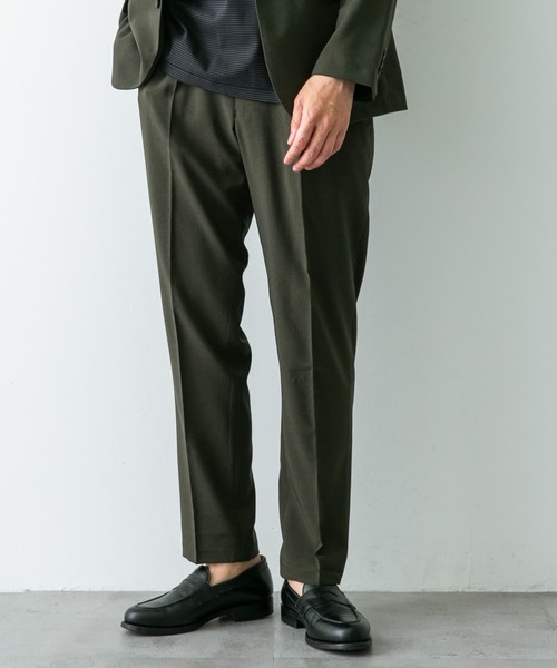 URBAN RESEARCH DOORS（アーバンリサーチドアーズ）の「『イージーケア』LIFE STYLE TAILOR　メランジトロストレッチパンツ（スーツパンツ・メンズ・グレー/カーキ/ネイビー・SMALL/MEDIUM/LARGE）」の11枚目の写真
