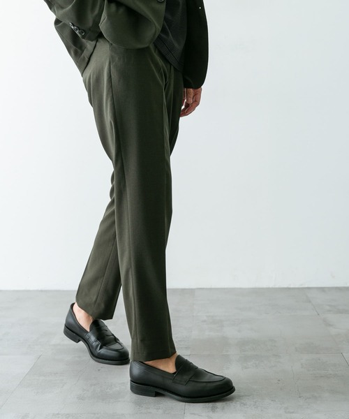 URBAN RESEARCH DOORS（アーバンリサーチドアーズ）の「『イージーケア』LIFE STYLE TAILOR　メランジトロストレッチパンツ（スーツパンツ・メンズ・グレー/カーキ/ネイビー・SMALL/MEDIUM/LARGE）」の13枚目の写真
