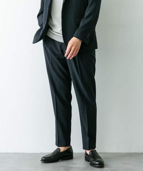 URBAN RESEARCH DOORS（アーバンリサーチドアーズ）の「『イージーケア』LIFE STYLE TAILOR　メランジトロストレッチパンツ（スーツパンツ・メンズ・グレー/カーキ/ネイビー・SMALL/MEDIUM/LARGE）」の17枚目の写真