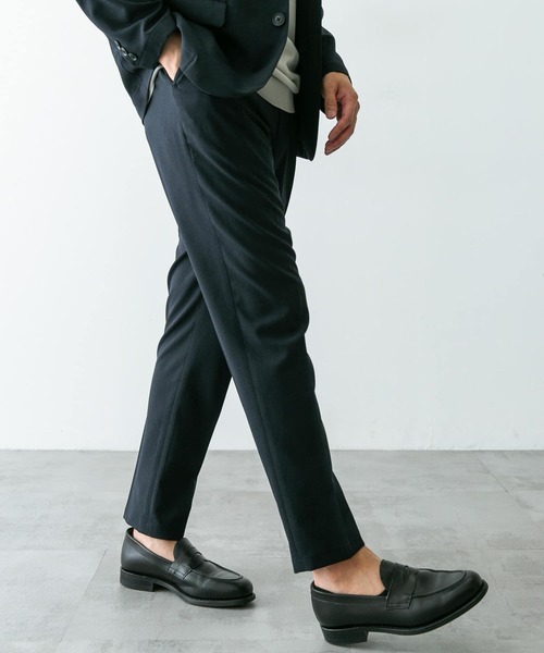 URBAN RESEARCH DOORS（アーバンリサーチドアーズ）の「『イージーケア』LIFE STYLE TAILOR　メランジトロストレッチパンツ（スーツパンツ・メンズ・グレー/カーキ/ネイビー・SMALL/MEDIUM/LARGE）」の19枚目の写真