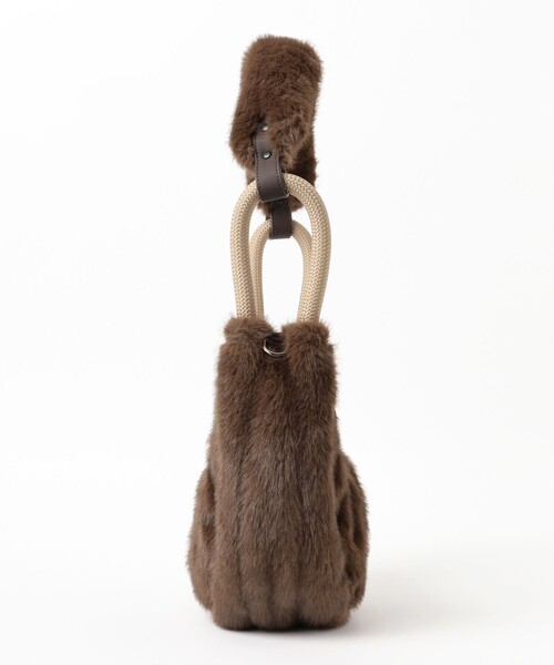 NOMADIS（ノマディス）の「NOMADIS / MOON FUR バッグ（トートバッグ・レディース・ダークブラウン・ONE SIZE）」の3枚目の写真